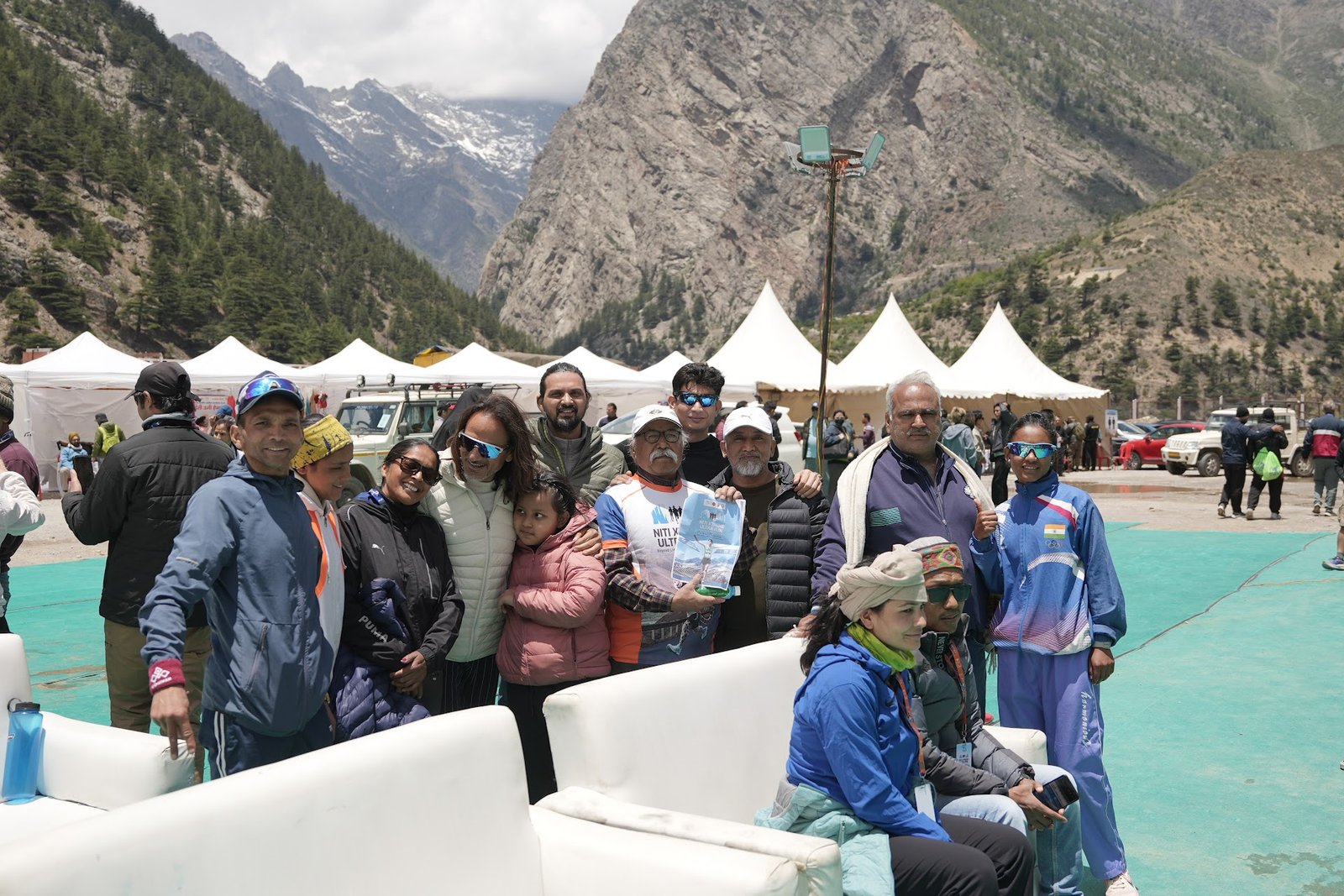 Runners at the NITI Xtreme Ultra Run in the Himalayas